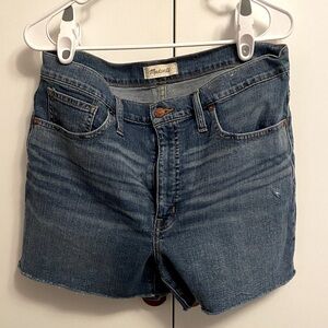 Madewell Medium Wash High Rise Denim Shorts Sz 30 (Medium)